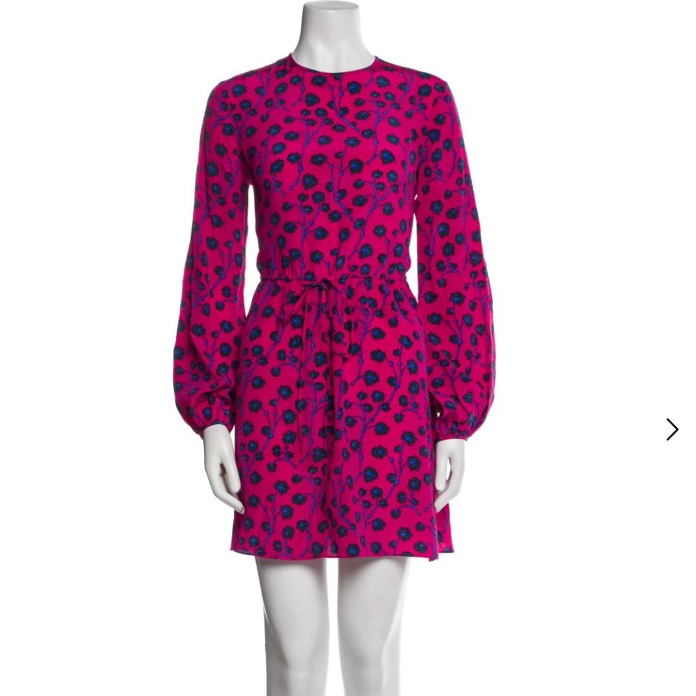 Diane Von Furstenberg Cara printed silk dress - size 0